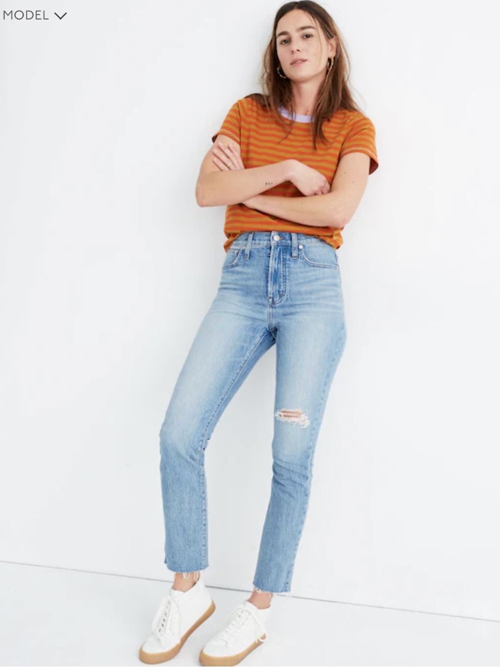 Madewell The‎ Perfect Vintage Jean in Rosabelle Wash Comfort Stretch Size 28